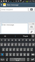 Cricket Samsung Galaxy S4 Built-In Keyboard