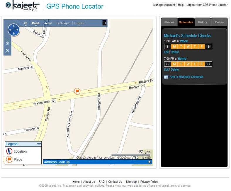 kajeet GPS Phone Locator