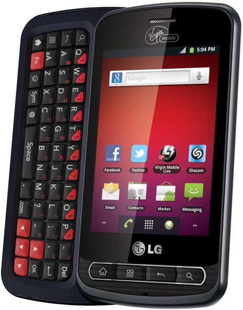Virgin Mobile LG Optimus Slider Prepaid Smartphone